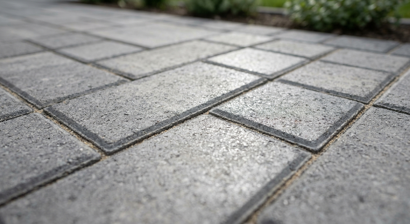 MC Entretien Pavé — close-up de pavé scellé
